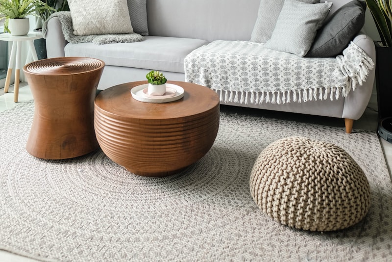 Neatly organized shelving and storage baskets in a calm, tidy home.